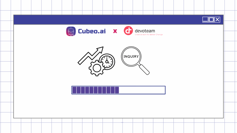 Cubeo AI and Devoteam collaboration on efficient scaling with AI agents to manage increased inquiries.