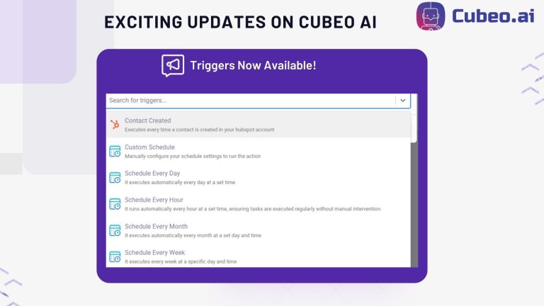 Cubeo AI Triggers: Automate Workflows Instantly & Boost Productivity